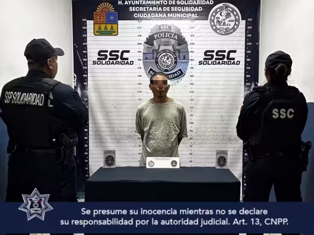 Elementos de la SSCM detuvieron al presunto responsable, mientras que la víctima presentaba una lesión en la cabeza