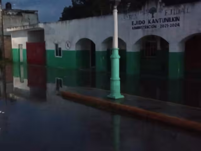 Las precipitaciones provocaron algunas inundaciones en la localidad.