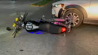 Motociclista detenido tras accidente en Ciudad del Carmen