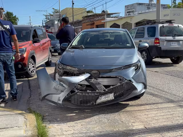 El choque generó caos vehicular