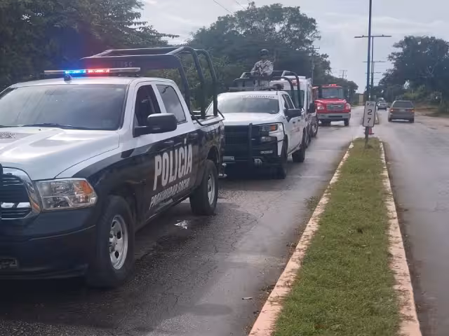 Protección Civil y otros elementos de seguridad se unieron durante el operativo