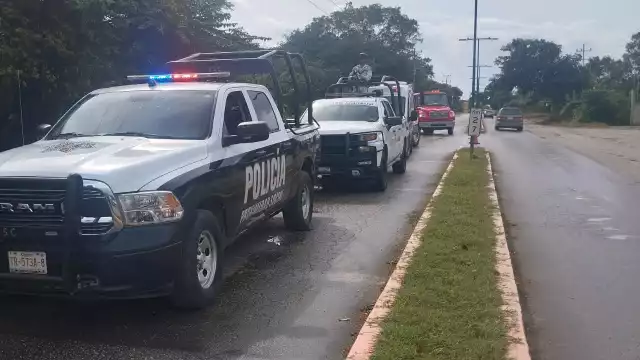 Protección Civil y otros elementos de seguridad se unieron durante el operativo