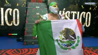¡Directo al cora! Arena México canta "Me Muero" de la Quinta Estación en entrada del Místico en AEW Grand Slam 