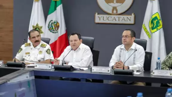 El Gobernador Joaquín Díaz Mena aseguró que el estado es uno de los más seguros del país. El Gobernador Joaquín Díaz Mena aseguró que el estado es uno de los más seguros del país.