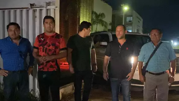 Dijo que estuvo en la Sala de Juicios Orales, acompañado de su padre y Paul Arce