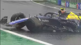 Franco Colapinto frena la fiesta brasileña; así fue su choque en  el GP de Brasil