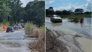Reabren carretera Candelaria–Miguel Hidalgo,  pero enfrenta hoyancos peligrosos
