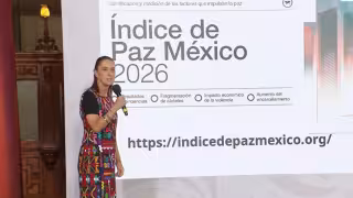 Claudia Sheinbaum destaca mejora histórica de la paz en México durante 2025