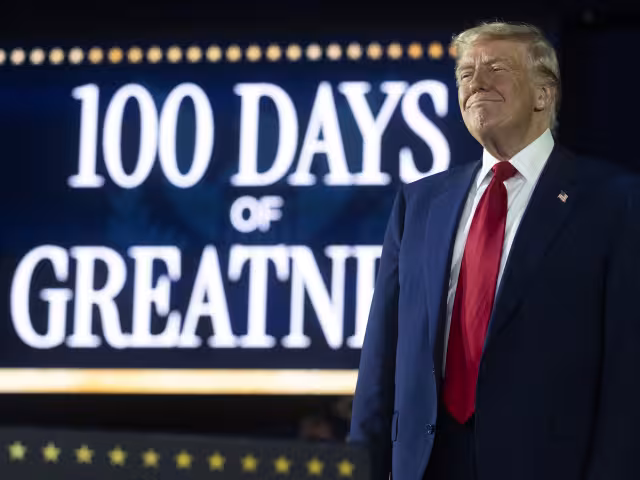 El presidente Donald Trump cumplió 100 días en su segundo mandato como líder de los EE.UU.