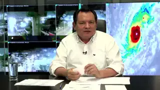 Huacho Díaz Mena realiza un seguimiento del huracán Milton en vivo