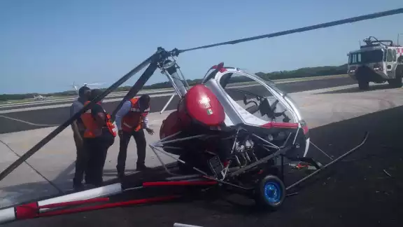 Falla mecánica provoca percance de helicóptero en aeropuerto de Ciudad del Carmen Falla mecánica provoca percance de helicóptero en aeropuerto de Ciudad del Carmen