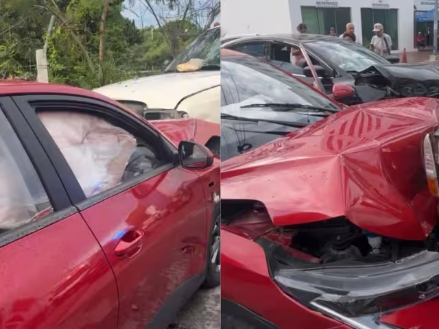 Paramédicos acudieron al lugar para atender a las lesionadas