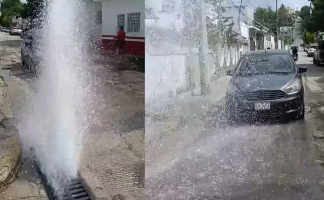 Vecinos exigen a Biby Rabelo atender fuga de agua en Samulá