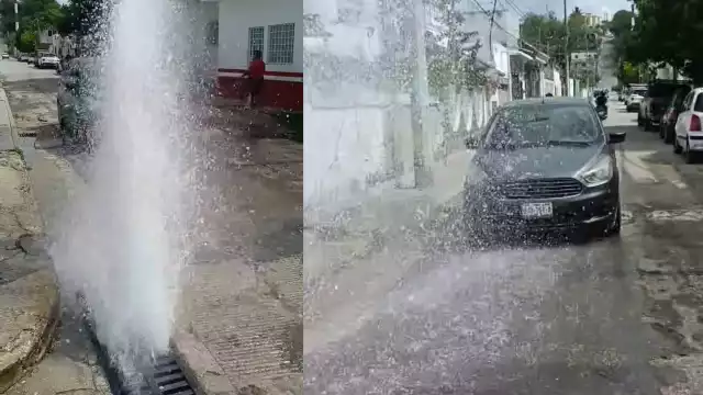 Vecinos exigen a Biby Rabelo atender fuga de agua en Samulá