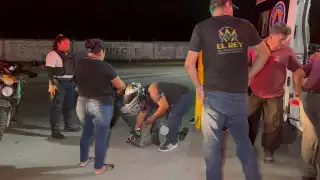Joven derrapa en motocicleta y queda inconsciente en la carretera Carmen-Puerto Real