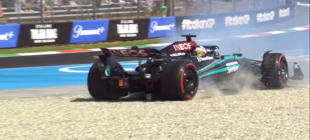 Antonelli chocó en las prácticas