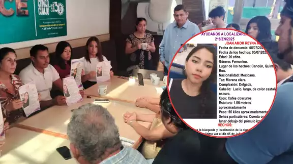 La última vez que se le vio, la mujer vestía una blusa negra, pantalón blanco, tenis rosas y portaba accesorios como arracadas doradas y una gargantilla con un dije La última vez que se le vio, la mujer vestía una blusa negra, pantalón blanco, tenis rosas y portaba accesorios como arracadas doradas y una gargantilla con un dije