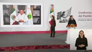 El gobernador Joaquín Díaz Mena participó en un enlace en vivo