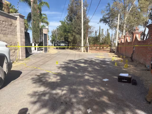 En una de las fincas aseguradas se encontraron casquillos.