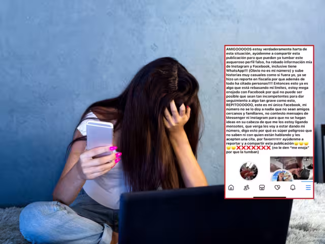 La víctima decidió dar de baja sus perfiles de redes sociales para evitar más ataques