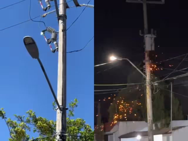 Desde la semana pasada, cuando uno de los postes de la Supermanzana 505 empezó a arder, la zona ha presentado constantes fallas en el suministro eléctrico