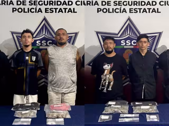 Los detenidos fueron identificados como Cristian Eduardo “N”, Daniel “N”, Luis Felipe “N” y Leonardo “N”