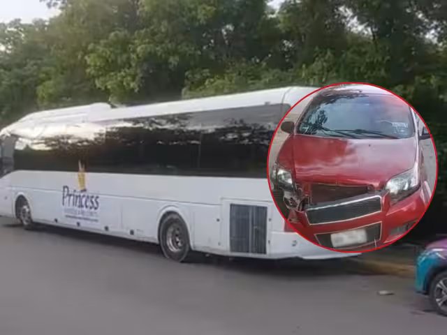 La conductora circulaba sobre su carril pero el camión impacto con el costado la parte frontal del coche