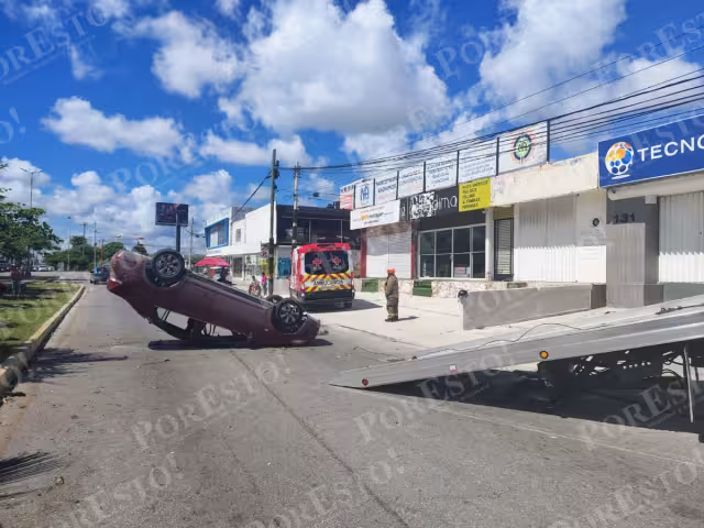 Paramédicos brindaron atención prehospitalaria al conductor