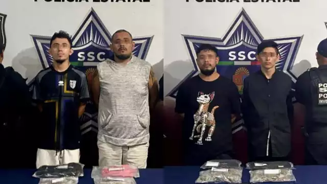Los detenidos fueron identificados como Cristian Eduardo “N”, Daniel “N”, Luis Felipe “N” y Leonardo “N”