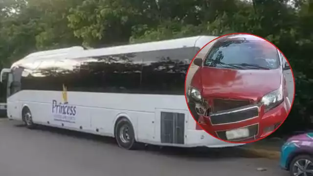 La conductora circulaba sobre su carril pero el camión impacto con el costado la parte frontal del coche