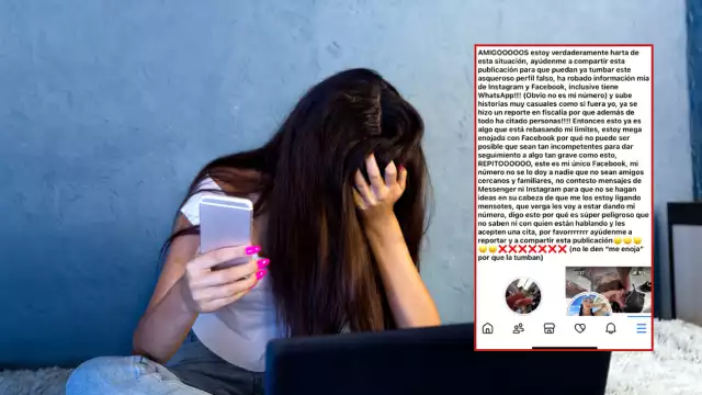 La víctima decidió dar de baja sus perfiles de redes sociales para evitar más ataques