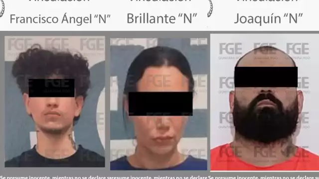 Los detenidos fueron identificados como Francisco Ángel “N”, Joaquín “N” y Brillante “N”,