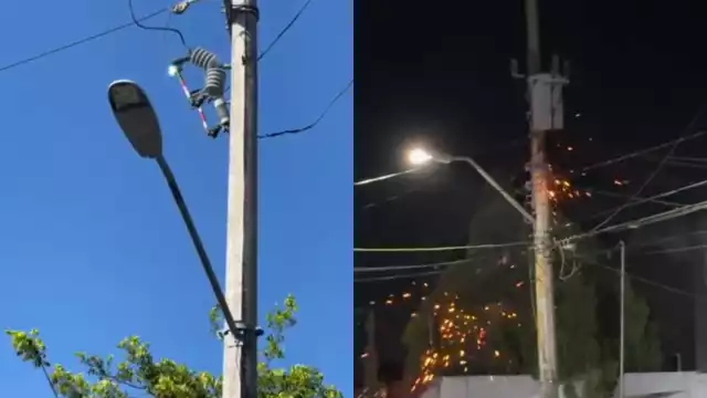 Desde la semana pasada, cuando uno de los postes de la Supermanzana 505 empezó a arder, la zona ha presentado constantes fallas en el suministro eléctrico