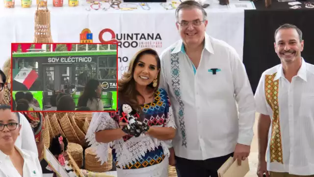 Mara Lezama y Marcelo Ebrard lanzan en Chetumal el primer transporte eléctrico 100% mexicano y certifican marcas locales con sello “Hecho en México”