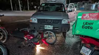 Motociclista es arrollado por camioneta en Isla de Tris, Ciudad del Carmen