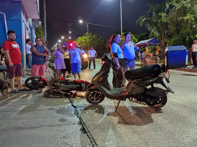 3 choques en Ciudad del Carmen