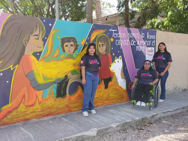 Arte urbano por la inclusión: CAM 17 estrena mural en Ciudad del Carmen