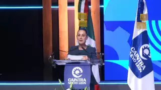 La presidenta Claudia Sheinbaum detalló ante los empresarios miembros de Caintra los pilares del "Plan México"