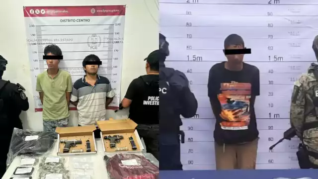 Los detenidos fueron identificados como Rubén “N”, Jafet Nicolás “N” y Jorge Miguel “N”