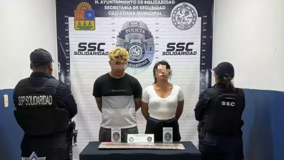Los detenidos fueron identificados como Eduardo Antonio “N” de Veracruz, y Yareli “N” de Tabasco Los detenidos fueron identificados como Eduardo Antonio “N” de Veracruz, y Yareli “N” de Tabasco