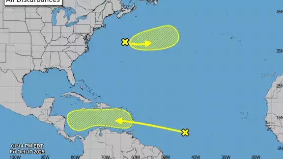 Conagua y el SMN mantienen bajo vigilancia dos zonas de baja presión en el Atlántico. Conagua y el SMN mantienen bajo vigilancia dos zonas de baja presión en el Atlántico.