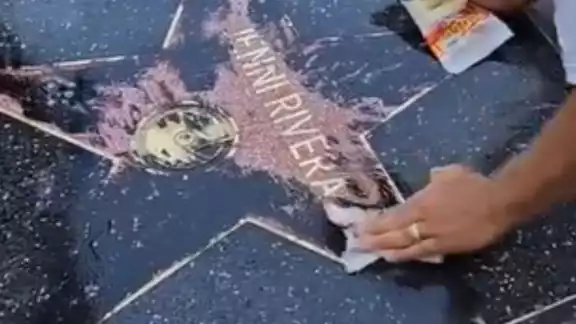 Así lucía la estrella de Jenni Rivera en el Paseo de la Fama de Hollywood
