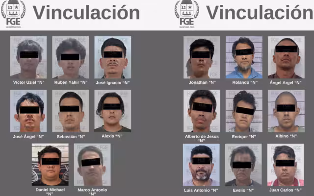 17 personas vinculadas a proceso por delitos contra la salud en Benito Juárez, Quintana Roo.