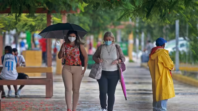 Las lluvias continuarán acompañadas de cielos nublados y ráfagas de vientos