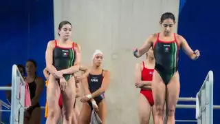 ¡No cumplen!  Alejandra Orozco y  Gaby Agúndez, fuera del podio en clavados sincronizados  plataforma de 10 m