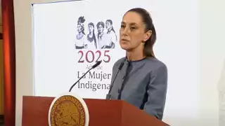 Claudia Sheinbaum condena la violencia en protestas por redadas migratorias en Los Ángeles.