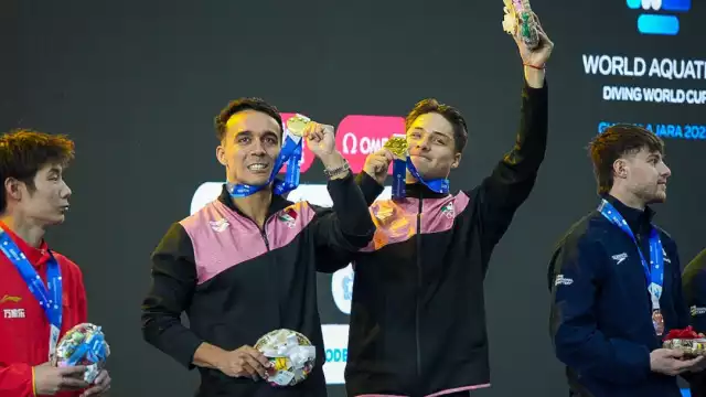 Olvera y Celaya le dieron a México la primera medalla de oro en la Copa Mundial de Guadalajara.