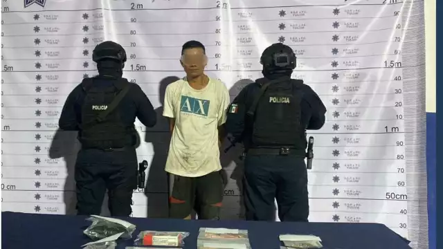 El detenido identificado como Zacarías “N” se intentó dar a la fuga previo al arresto