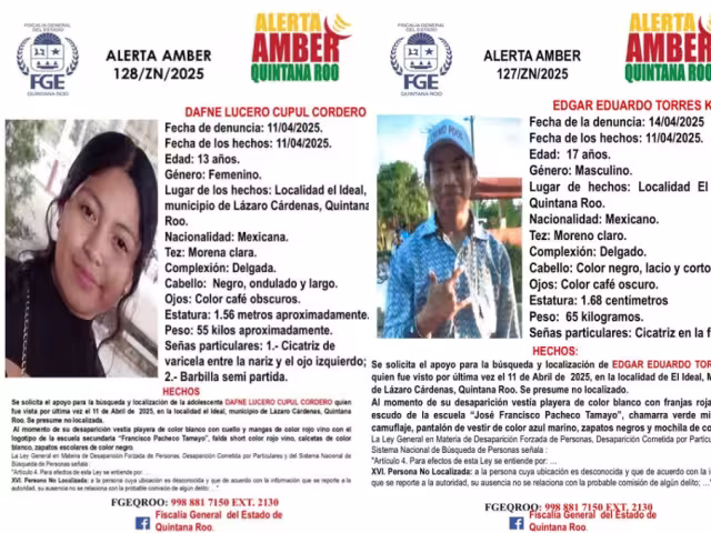 Los jóvenes se encuentran desaparecidos desde el pasado 11 de abril