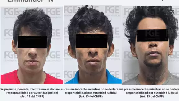 Los detenidos fueron identificados como Kevin Enrique “N”, Jorge Emmanuel “N”, Heriberto “N” y un menor de edad Los detenidos fueron identificados como Kevin Enrique “N”, Jorge Emmanuel “N”, Heriberto “N” y un menor de edad